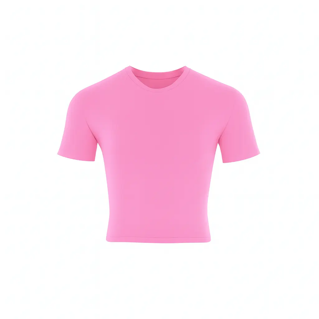 AnyConv.com__pink Футболка по фігурі кулір, рожевий - Зображення 1