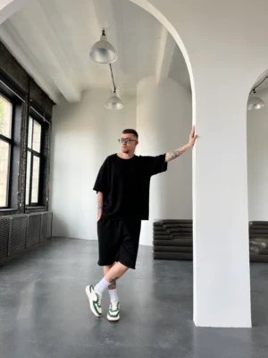 Футболка чоловіча тринитка, чорна